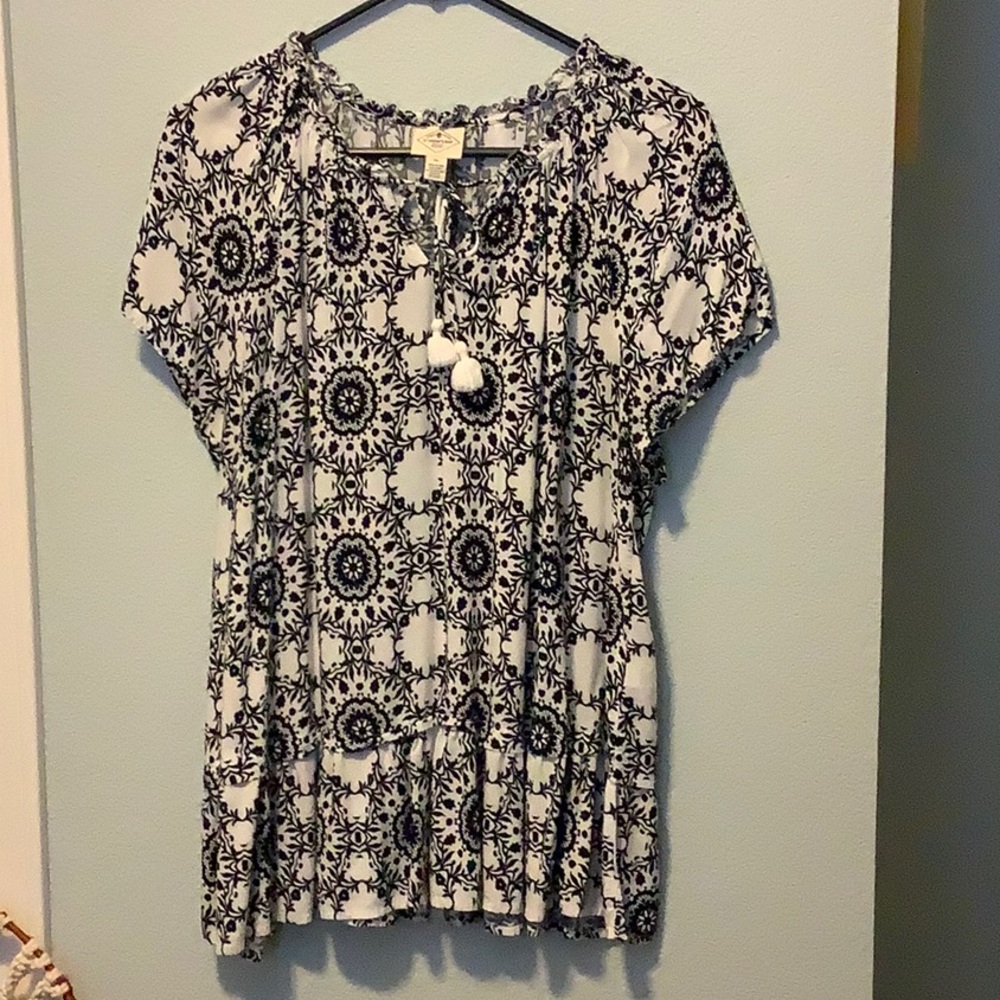 🌿 St. John’s Bay Peasant Short Sleeve Top 🌿